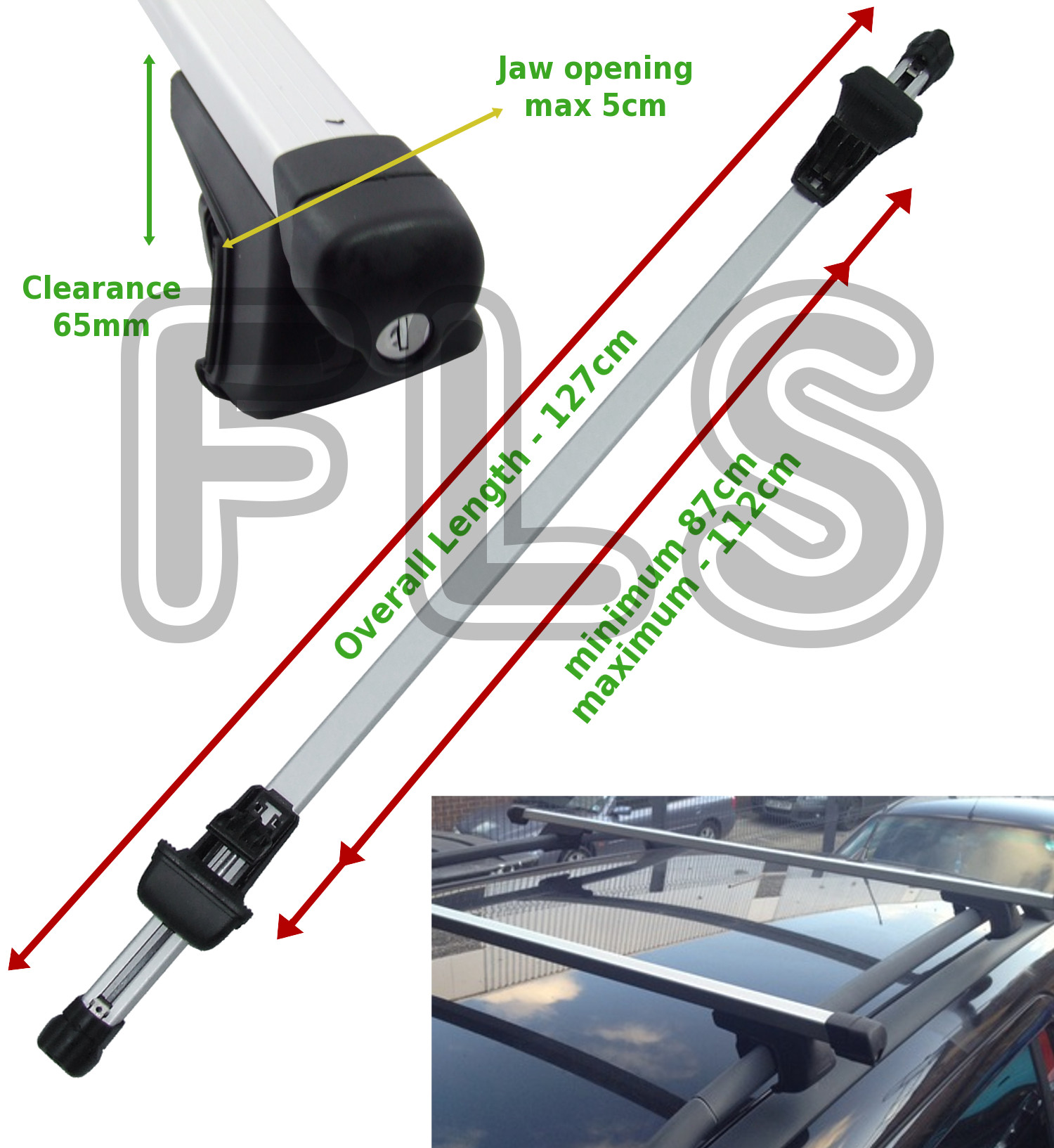 HYUNDAI ELANTRA I10 I20 I30 UNIVERSAL ROOF BARS ROOF RAILS/RACK ESTATES