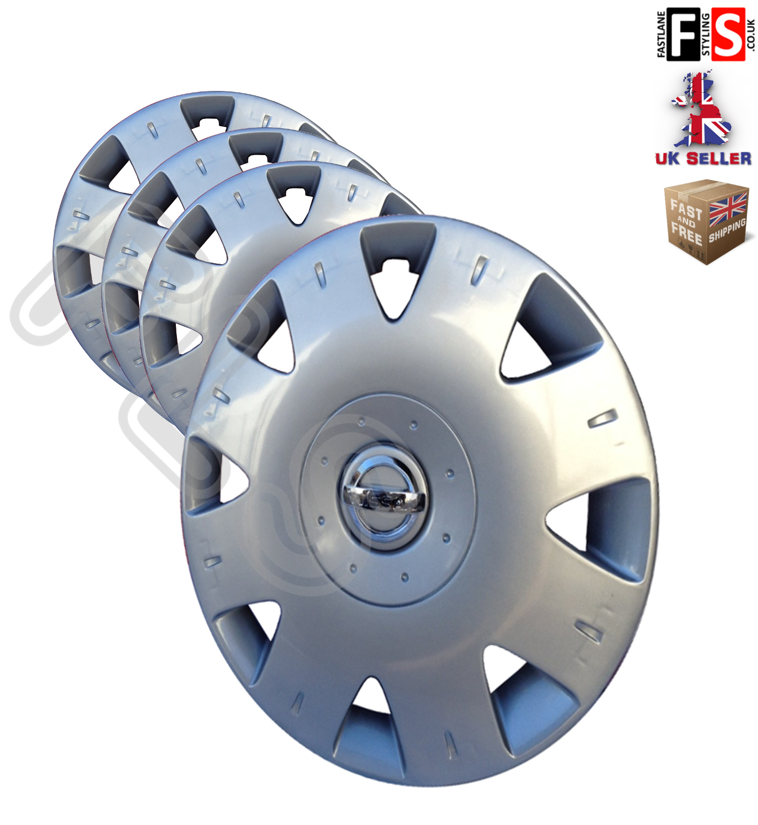 NISSAN MICRA 14" WHEEL TRIMS HUB CAPS COVERS BRAND NEW SET OF 4 DL6024