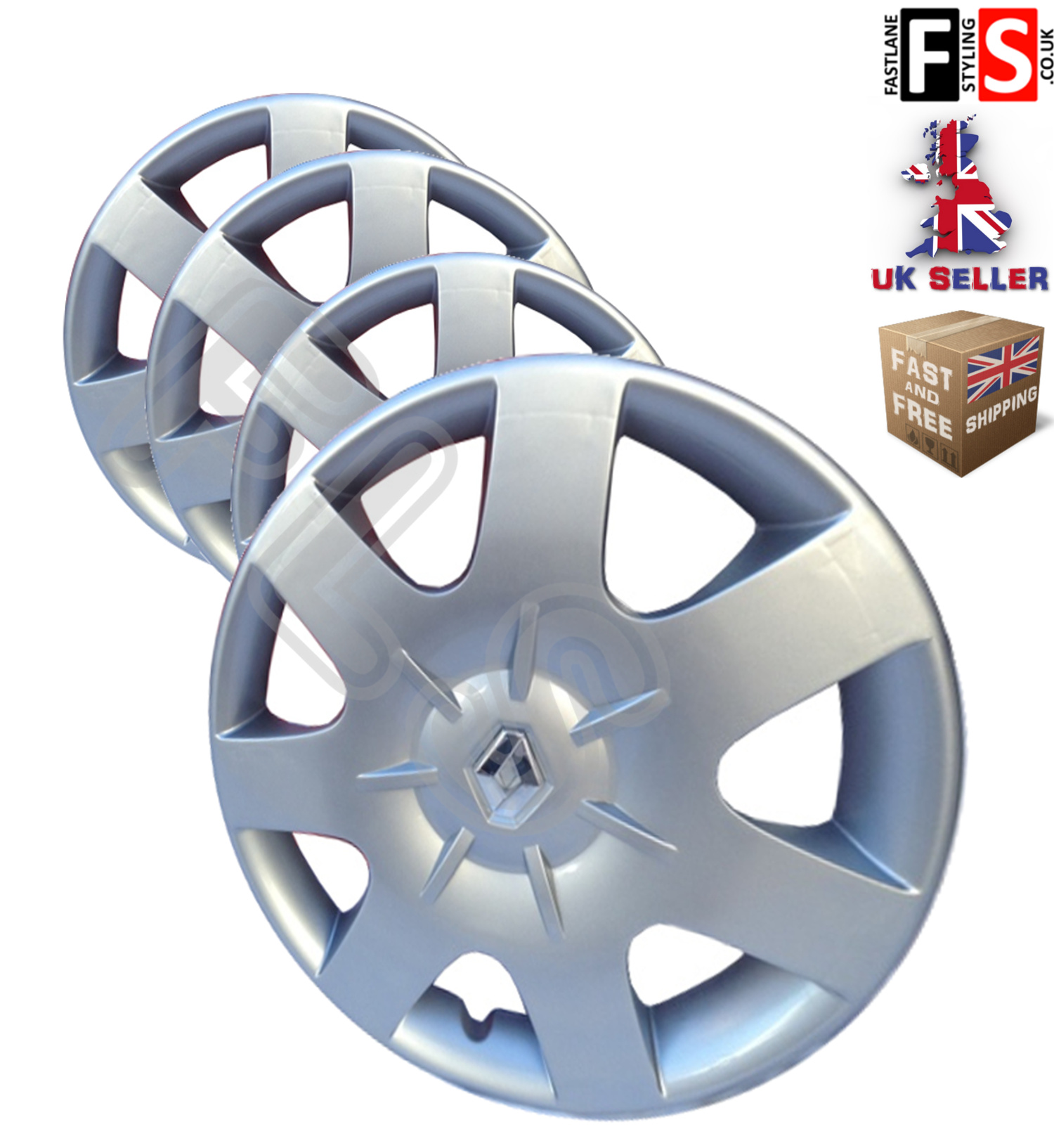 RENAULT KANGOO 14" WHEEL TRIMS HUB CAPS COVERS BRAND NEW SET 4 14