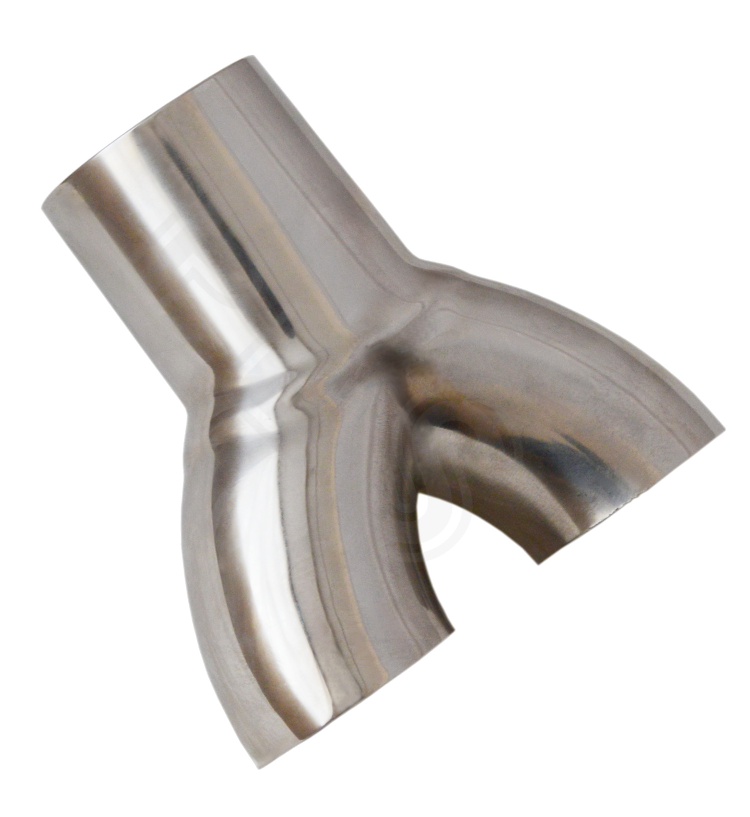 UNIVERSAL STAINLESS STEEL EXHAUST YPIPE PIECE ADAPTER 2" SINGLE 1.75