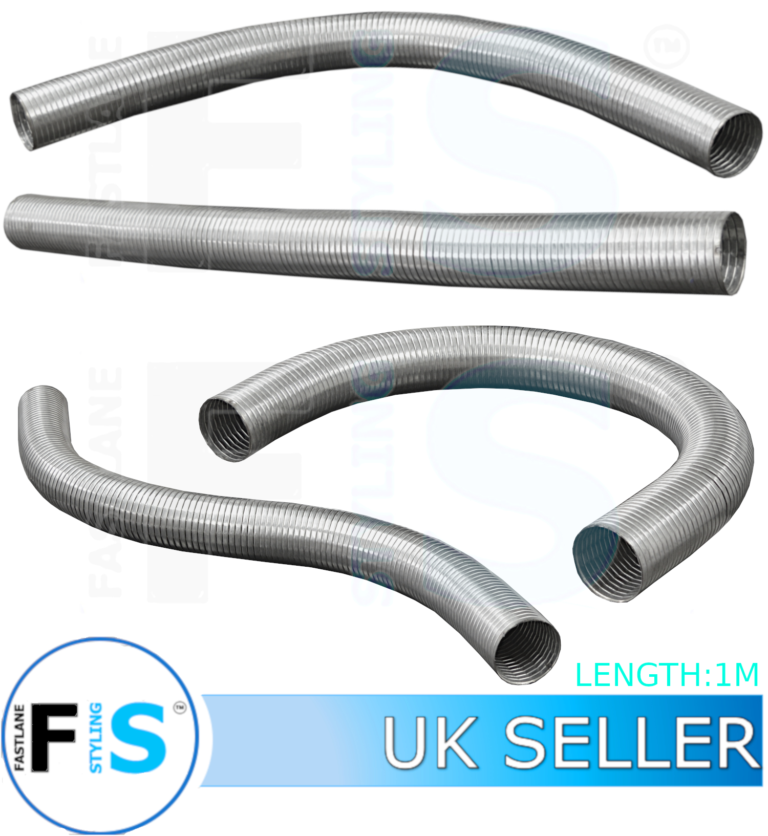 STAINLESS STEEL FLEXIBLE EXHAUST PIPE TUBE T304 GRADE EXHAUST SYSTEM FITTING eBay